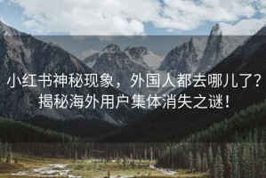 小红书神秘现象，外国人都去哪儿了？揭秘海外用户集体消失之谜！