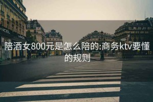 陪酒女800元是怎么陪的:商务ktv要懂的规则