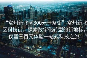 “常州新北区300元一条街”常州新北区科技街，探索数字化转型的新地标，仅需三百元体验一站式科技之旅