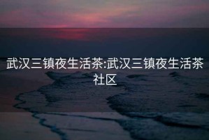 武汉三镇夜生活茶:武汉三镇夜生活茶社区