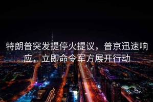 特朗普突发提停火提议，普京迅速响应，立即命令军方展开行动