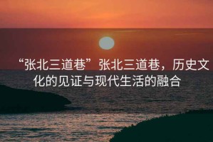 “张北三道巷”张北三道巷，历史文化的见证与现代生活的融合