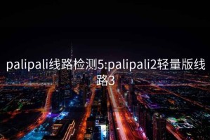 palipali线路检测5:palipali2轻量版线路3