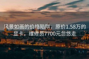 风景如画的价格陷阱，原价1.58万的显卡，维修员7700元忽悠走