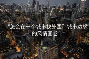 “怎么在一个城市找外围”城市边缘的风情画卷