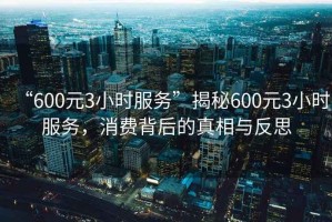 “600元3小时服务”揭秘600元3小时服务，消费背后的真相与反思