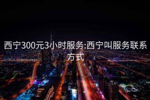 西宁300元3小时服务:西宁叫服务联系方式