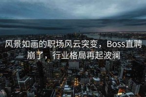 风景如画的职场风云突变，Boss直聘崩了，行业格局再起波澜