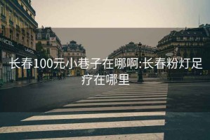 长春100元小巷子在哪啊:长春粉灯足疗在哪里