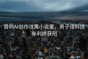 首例AI创作涉黄小说案，男子借科技牟利终获刑