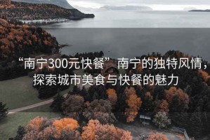 “南宁300元快餐”南宁的独特风情，探索城市美食与快餐的魅力