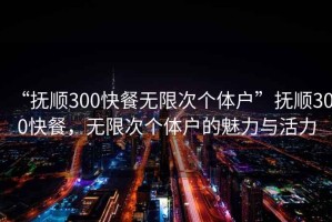 “抚顺300快餐无限次个体户”抚顺300快餐，无限次个体户的魅力与活力