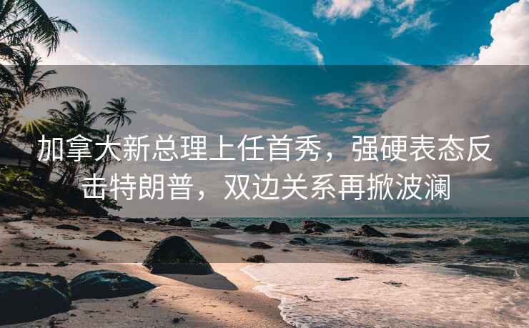 加拿大新总理上任首秀，强硬表态反击特朗普，双边关系再掀波澜