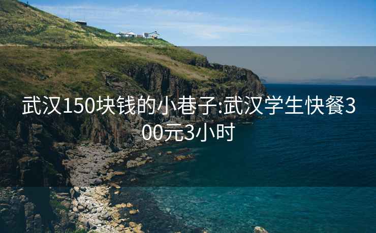 武汉150块钱的小巷子:武汉学生快餐300元3小时