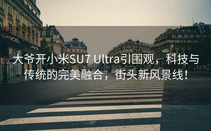 大爷开小米SU7 Ultra引围观，科技与传统的完美融合，街头新风景线！