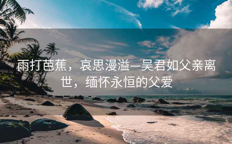 雨打芭蕉，哀思漫溢—吴君如父亲离世，缅怀永恒的父爱