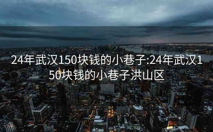 24年武汉150块钱的小巷子:24年武汉150块钱的小巷子洪山区