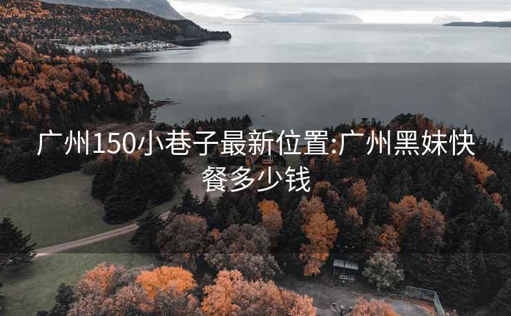 广州150小巷子最新位置:广州黑妹快餐多少钱