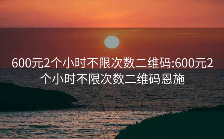 600元2个小时不限次数二维码:600元2个小时不限次数二维码恩施