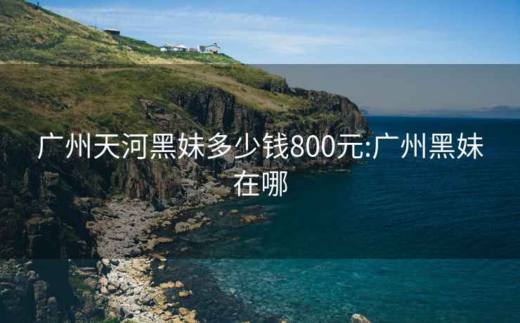 广州天河黑妹多少钱800元:广州黑妹在哪