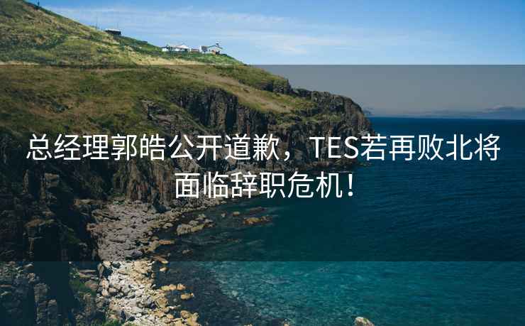 总经理郭皓公开道歉，TES若再败北将面临辞职危机！