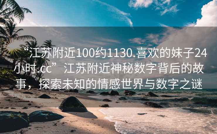 “江苏附近100约1130.喜欢的妹子24小时.cc”江苏附近神秘数字背后的故事，探索未知的情感世界与数字之谜