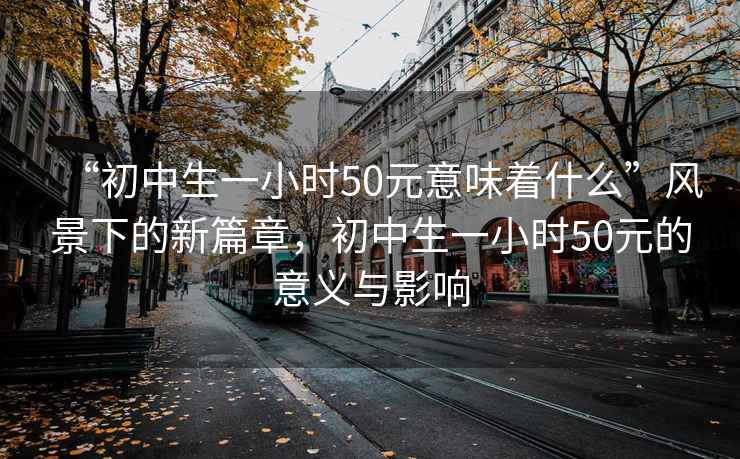 “初中生一小时50元意味着什么”风景下的新篇章，初中生一小时50元的意义与影响