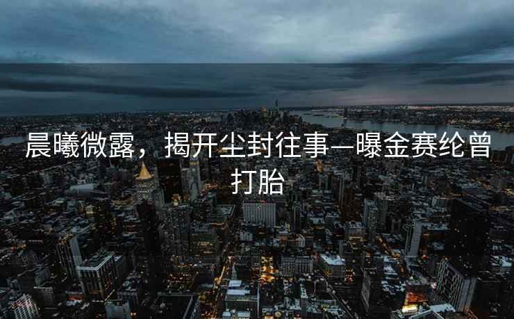 晨曦微露，揭开尘封往事—曝金赛纶曾打胎